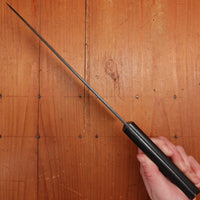 Morihei Hisamoto 210mm Gyuto Iron Clad Shirogami 1 Kurouchi Pakka Handle (No Bolster)