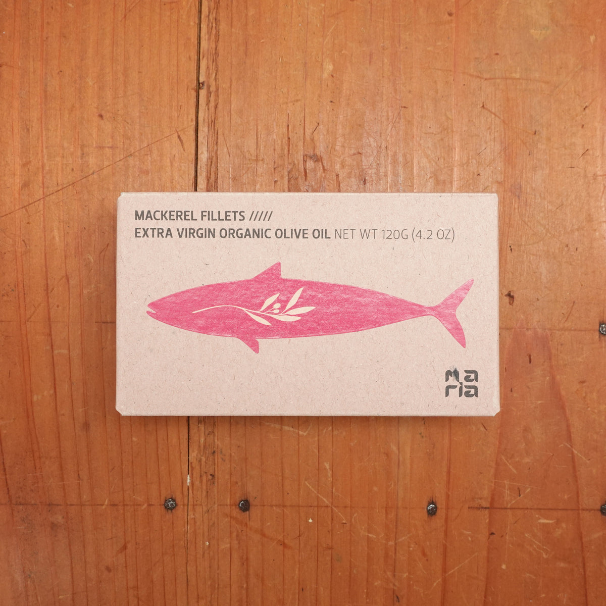 Maria Organic Mackerel Filets in Organic EVOO - 125g
