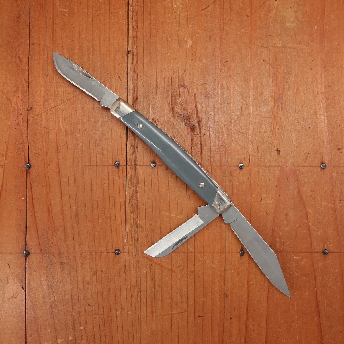 Buck 301 Stockman 3” Multi-Blade 420HC Gray Handle