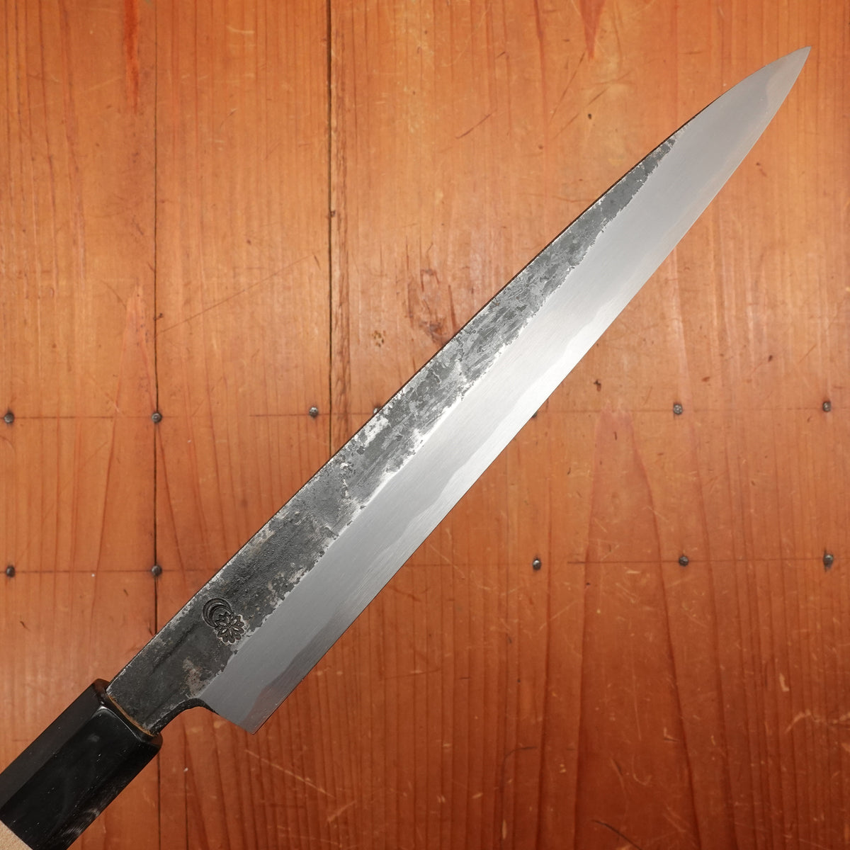 Sakai Kikumori Kikuzuki Kuro 240mm Yanagi Shirogami 2 with Saya
