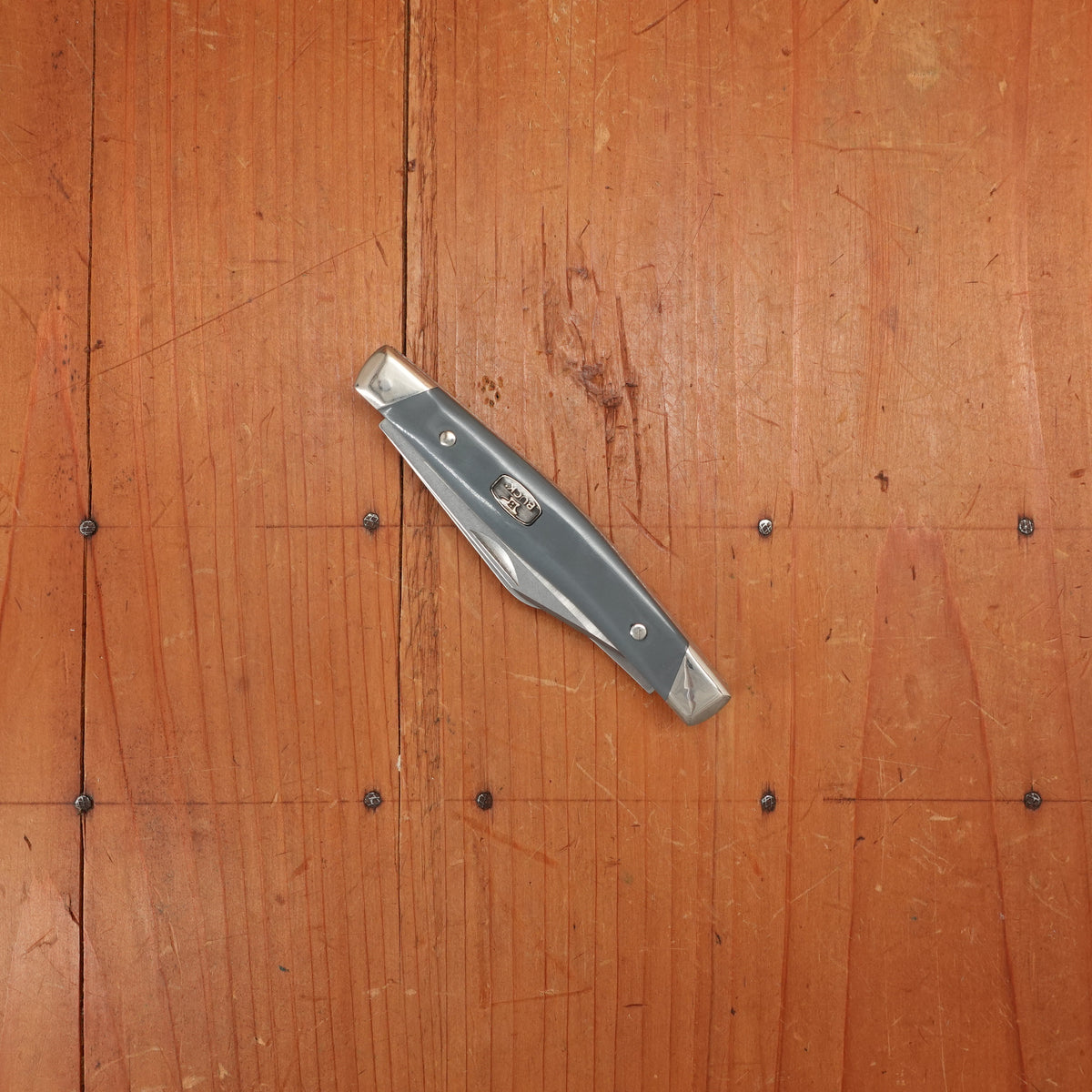Buck 301 Stockman 3” Multi-Blade 420HC Gray Handle