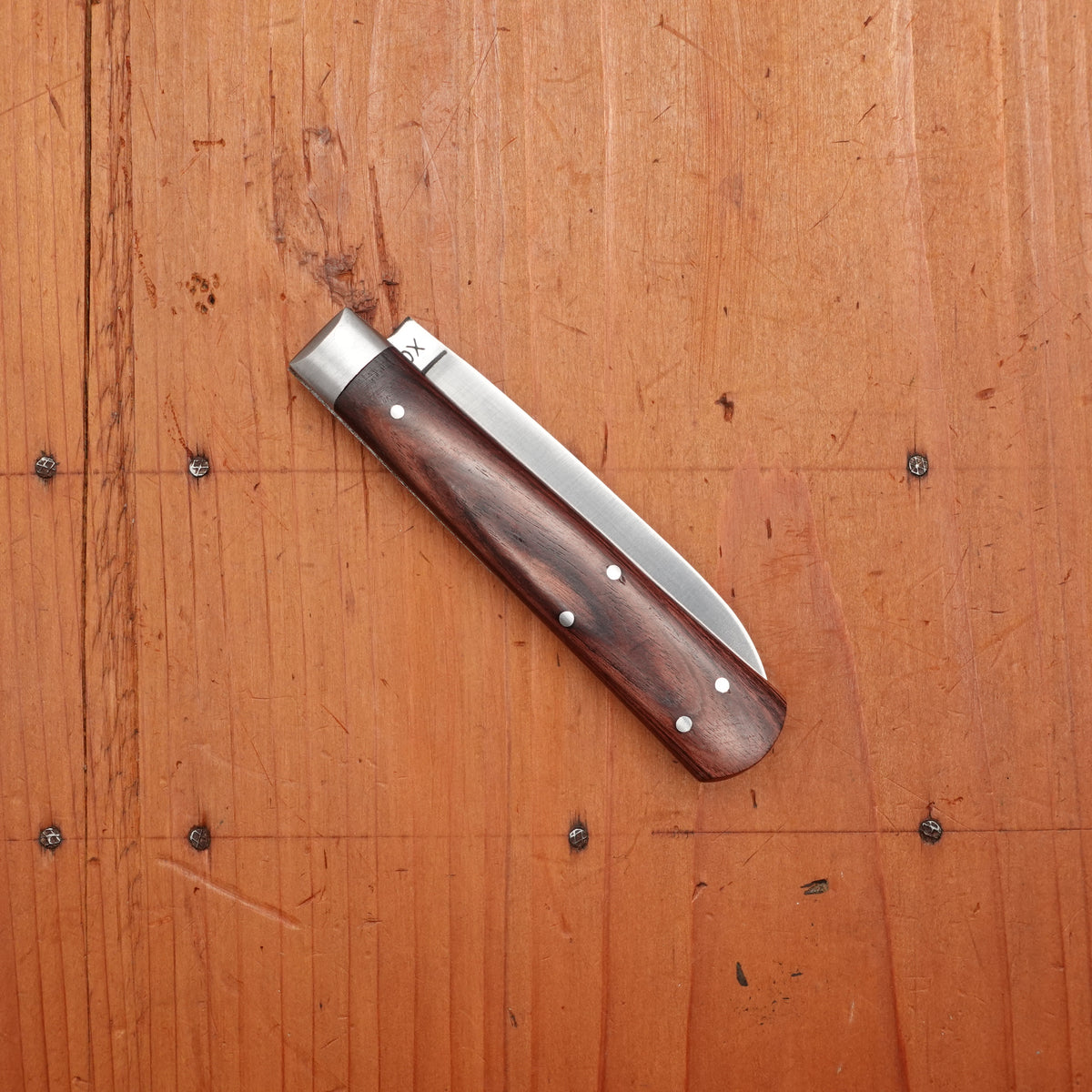 Au Sabot Pradel 9.5cm Pocket Knife Spear Point Carbon Violetwood Handle