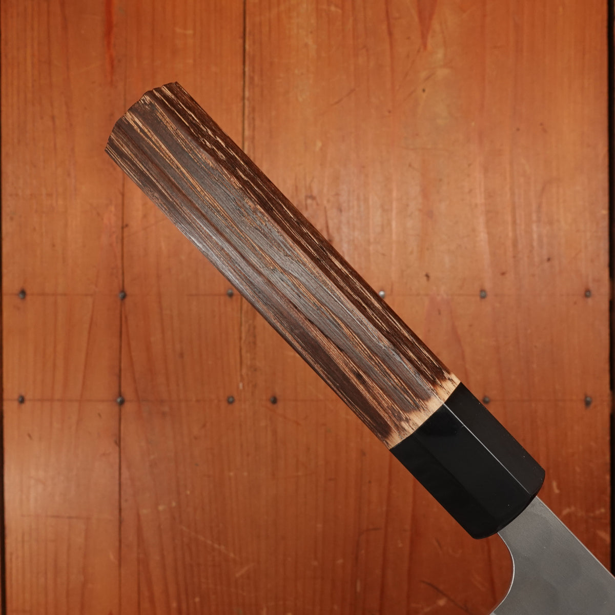 Yoshikane 240mm Gyuto SKD Tsuchime Burnt Chestnut & Horn Handle