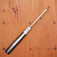 Au Sabot Langres 8cm Pocket Knife Sheepsfoot Carbon Black Rhodoid Composite Handle