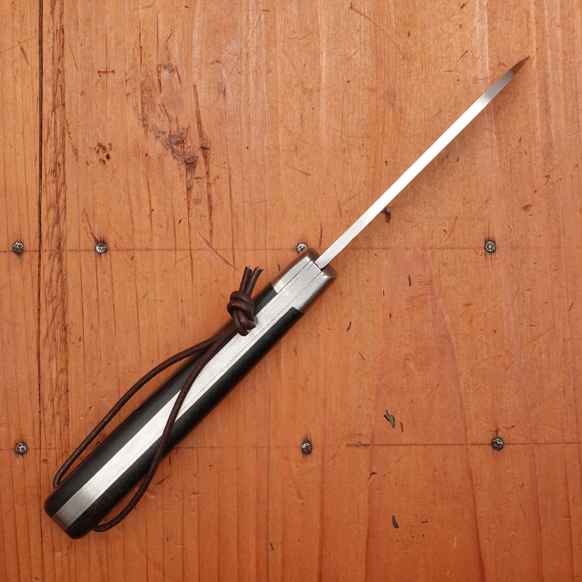 Au Sabot Armor 10.5cm Pocket Knife Sheepsfoot Stainless Ebony Handle