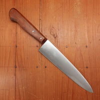 Maniago 7.5" Chef Knife Hand Forged Carbon Cherry Wood Italy ~1960s