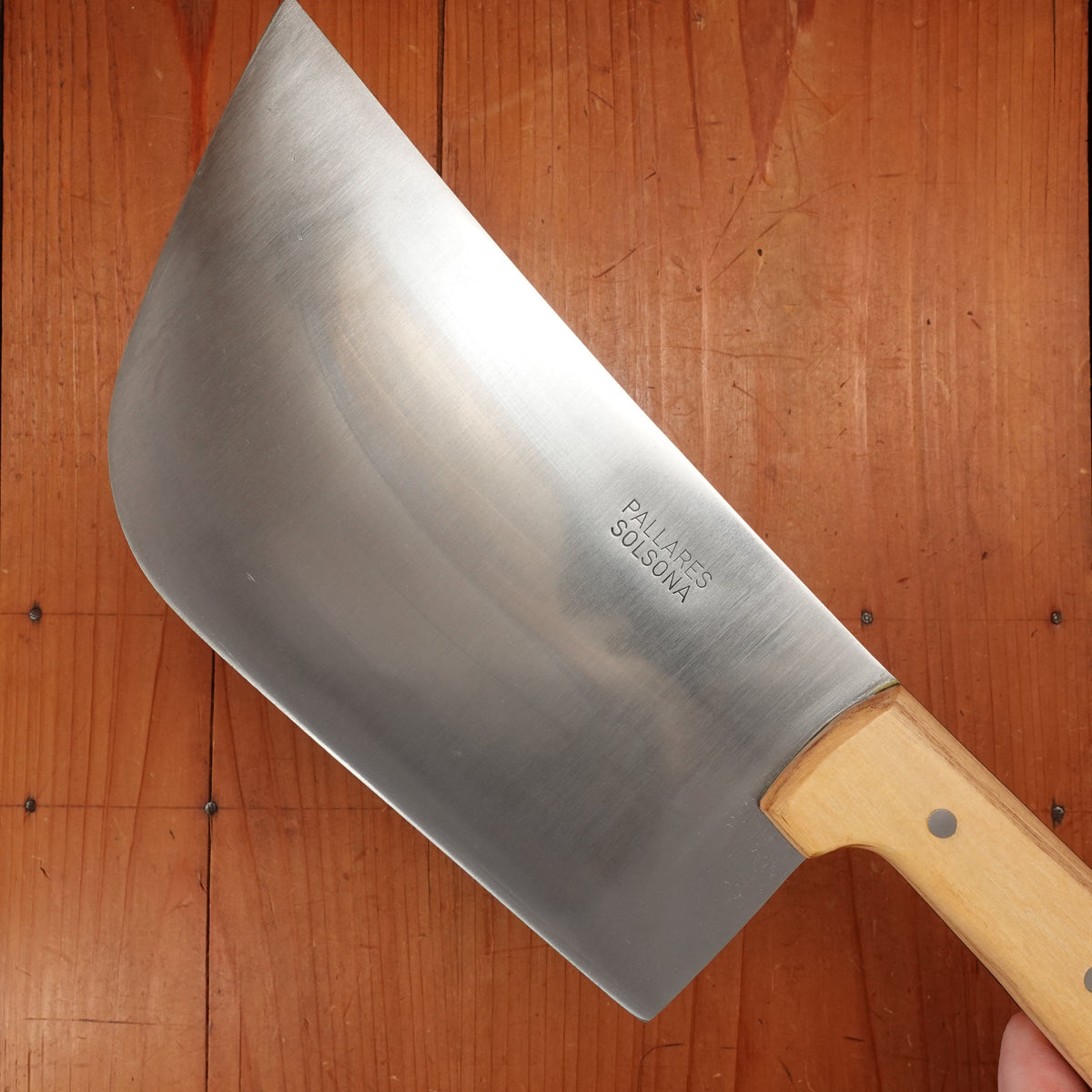 Pallares 9" Butcher Cleaver Carbon Steel Boxwood Handle