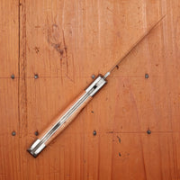 Au Sabot Le Roquefort 10.5cm Pocket Knife Drop Point Stainless Bolstered Juniper Handle