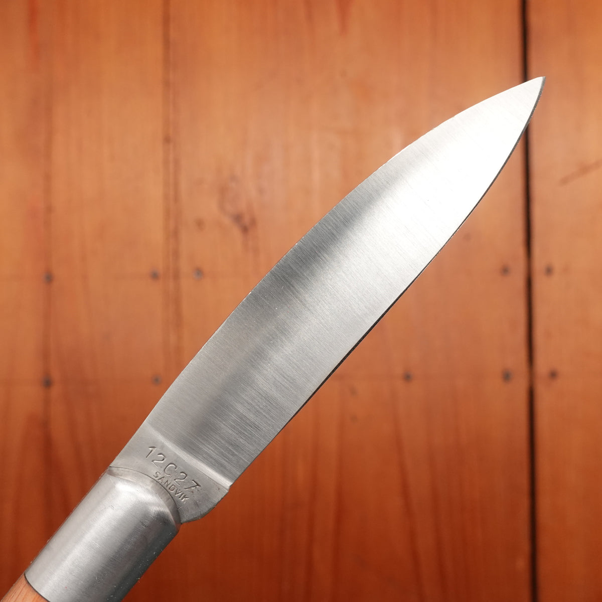 Au Sabot Le Roquefort 10.5cm Pocket Knife Drop Point Stainless Bolstered Juniper Handle