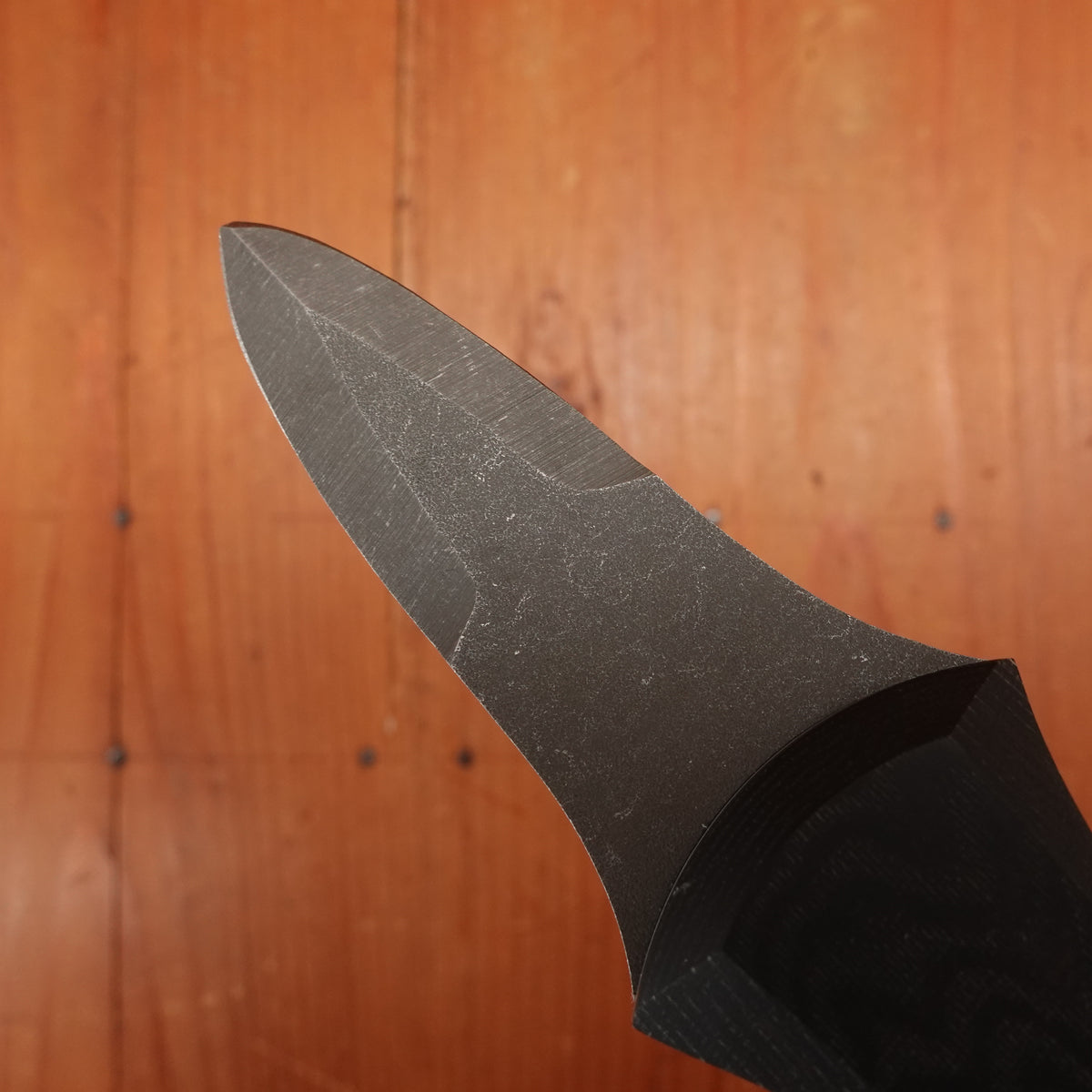 Alma Knife Co. Carolina Shucker N690 Stonewash Black / Grey Micarta Handle