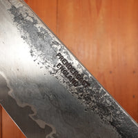 Dan Predergast 220mm Chef Knife Wrought Iron & Silver Steel Bog Oak