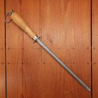 Tru-Edge 11.5" Med-Coarse Sharpening Steel USA 1930s-60s