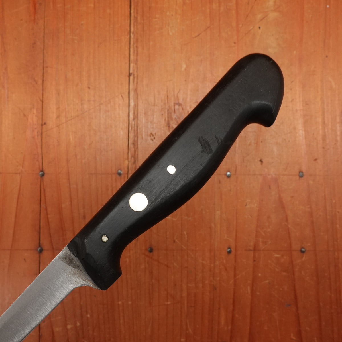 Marks Lost J A Henckels 5.5" Stiff Straight Boning Knife Carbon Steel Solingen 1950s?