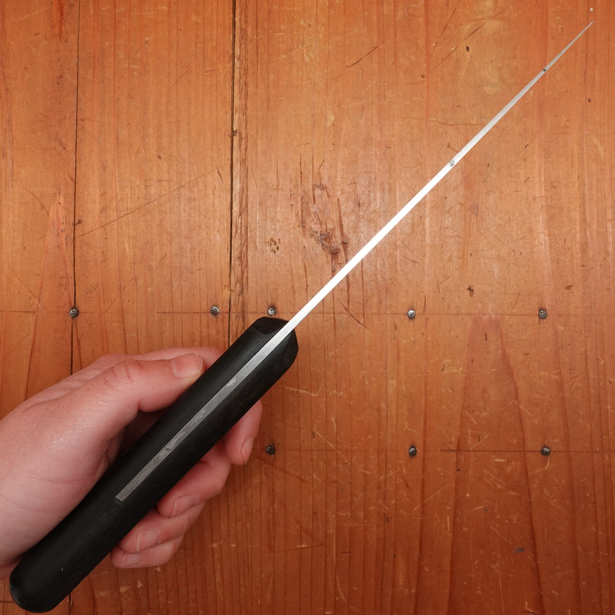 Marks Lost J A Henckels 5.5" Stiff Straight Boning Knife Carbon Steel Solingen 1950s?