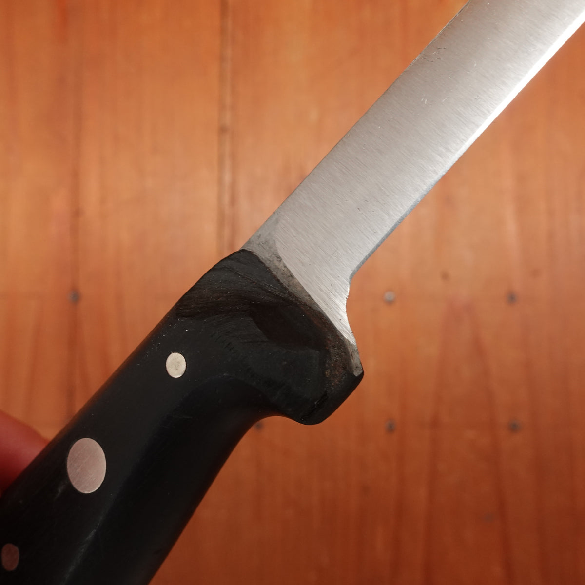 Marks Lost J A Henckels 5.5" Stiff Straight Boning Knife Carbon Steel Solingen 1950s?
