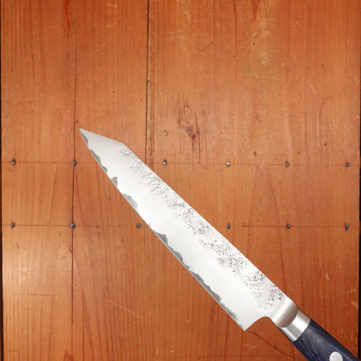 Trade In JCK Natures Blue Clouds Series 140mm Kiritsuke Petty Aogami 2 Nashiji