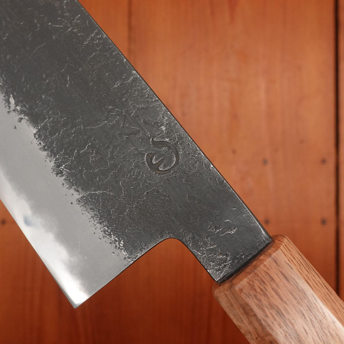 Hitohira Hinode 180mm Santoku Shirogami 2 Kurouchi Wenge Handle