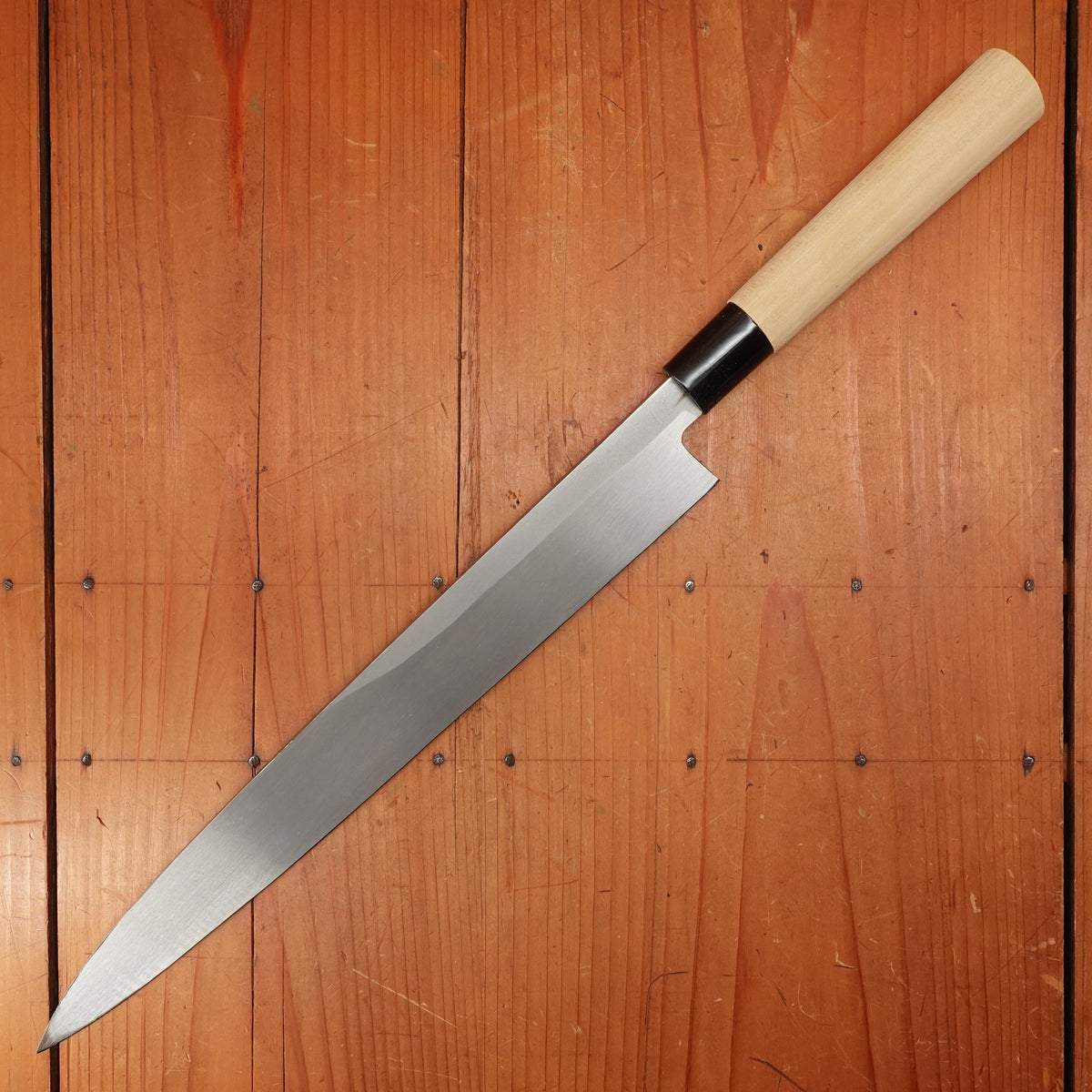 New Old Stock Kanehide 300mm Yanagi Shirogami 3 Poplar Handle