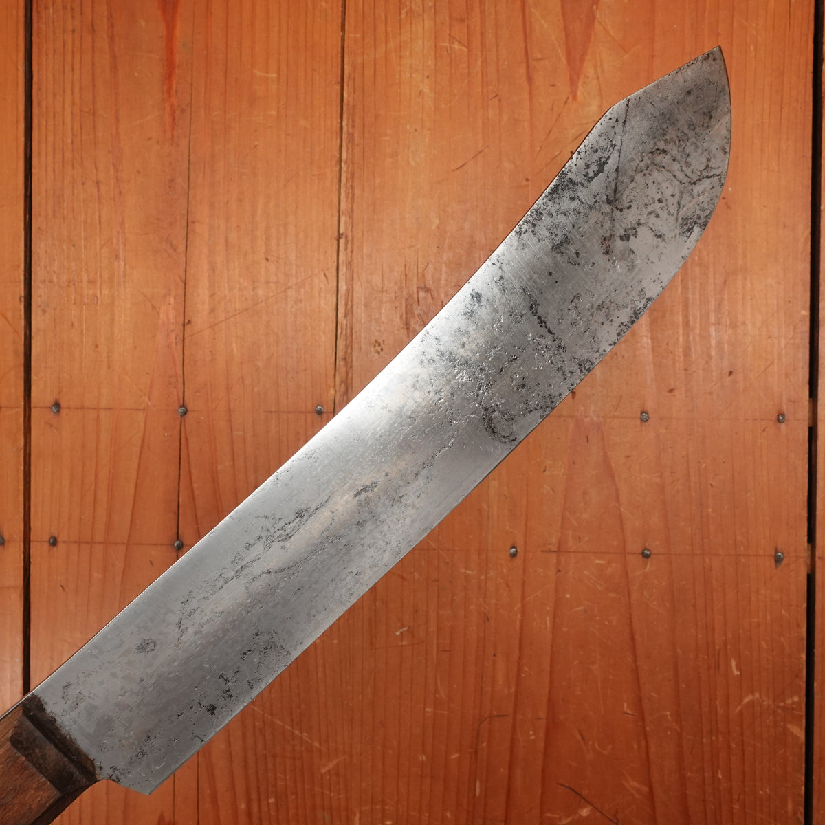 Early Forschner 'XXX Damascus' Foster Bros 10" Bullnose Scimitar Carbon Steel USA 19