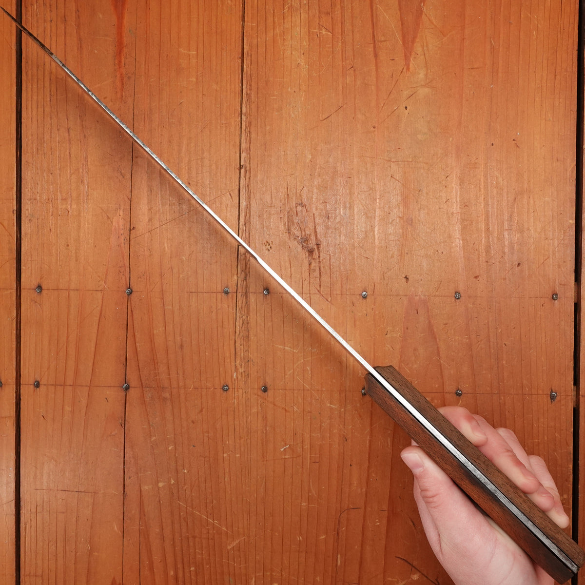 Early Forschner 'XXX Damascus' Foster Bros 10" Bullnose Scimitar Carbon Steel USA 19