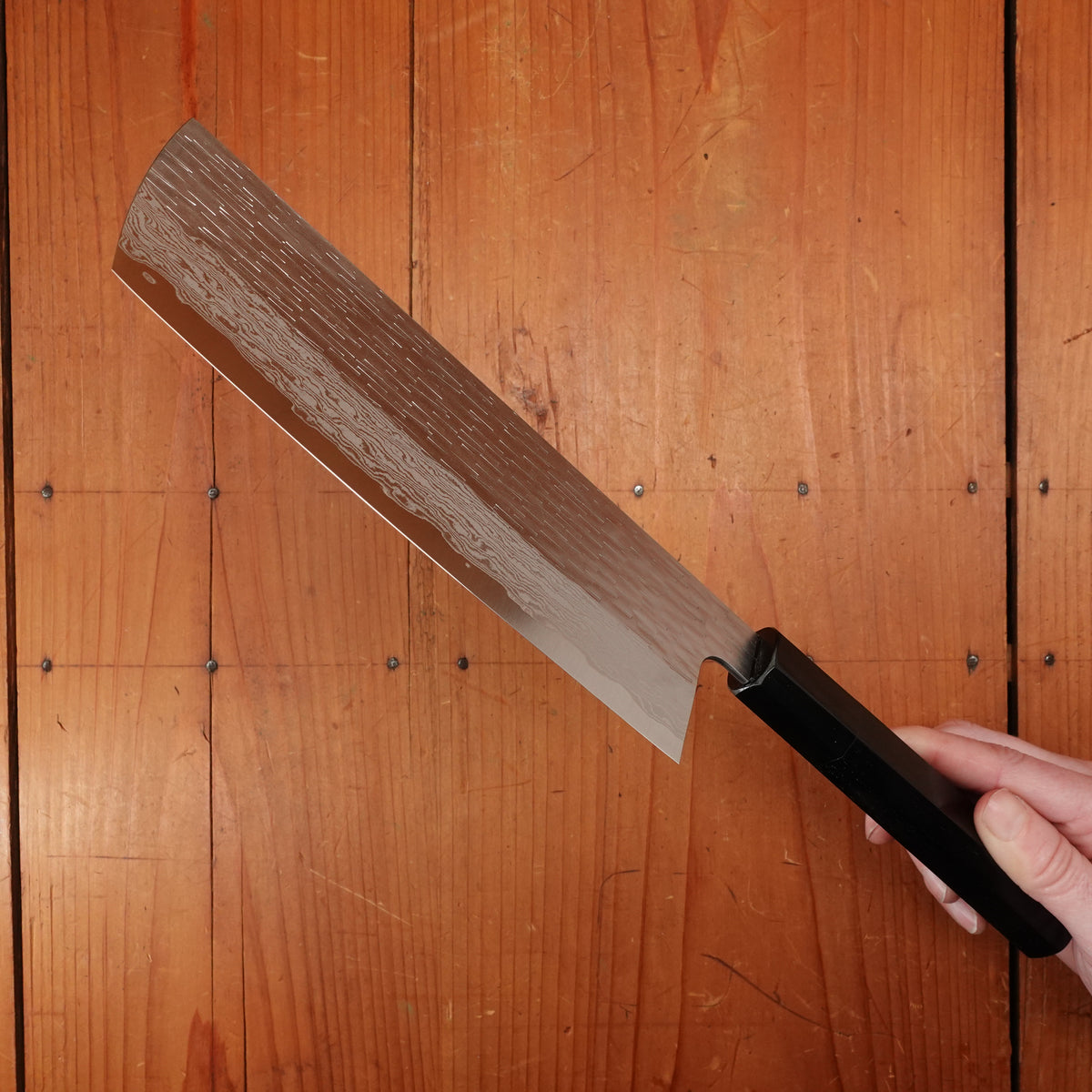 Nigara Hamono 170mm Nakiri VG XEOS Ebony Handle