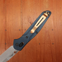 Benchmade 940-04 Osborne Reverse Tanto M390 Axis Lock Denim Micarta