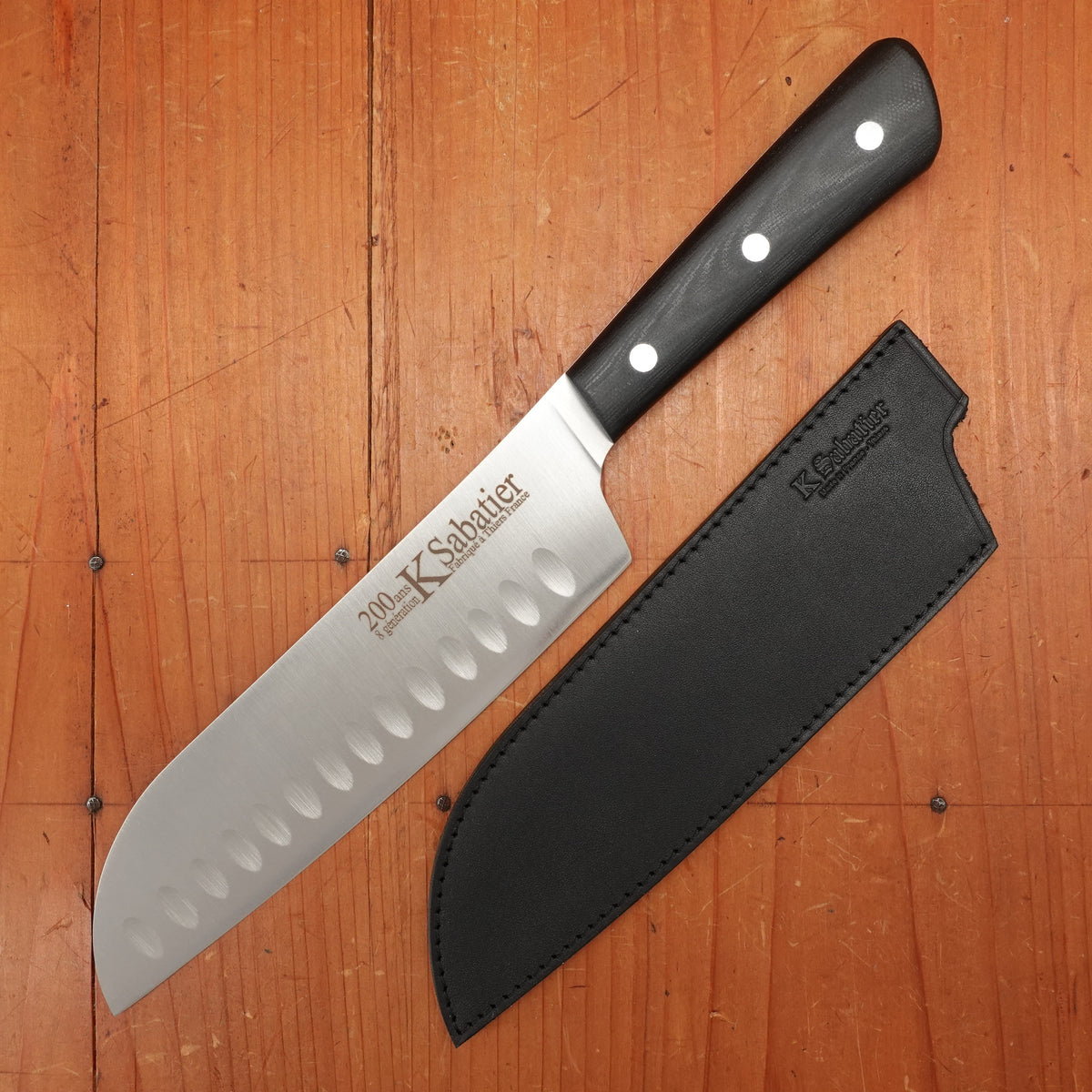 K Sabatier 200th Anniversary 7" Santoku Nitrogen Stainless G10