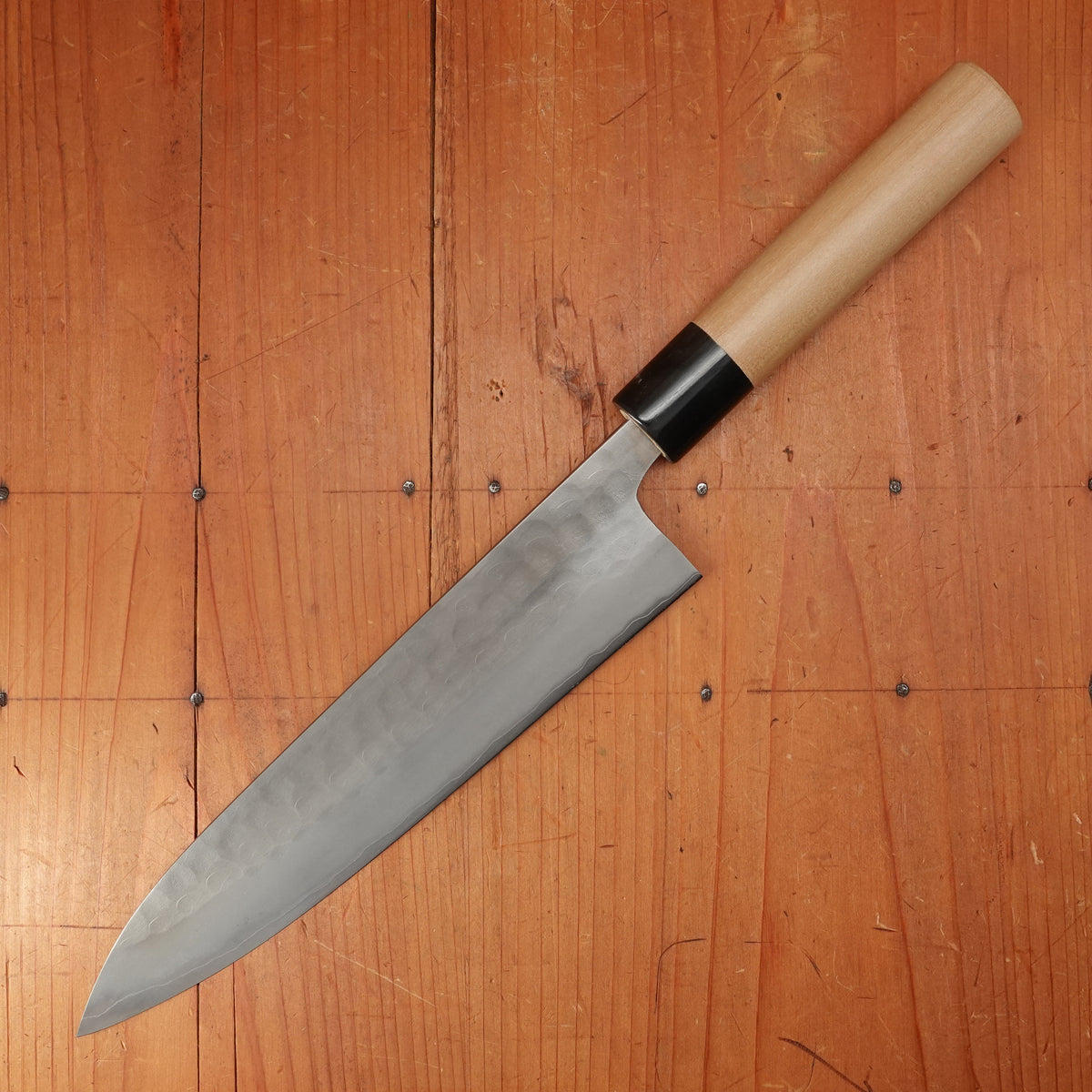 New Vintage Yoshikane 210mm Gyuto SKD Tsuchime D Ho/Horn Handle