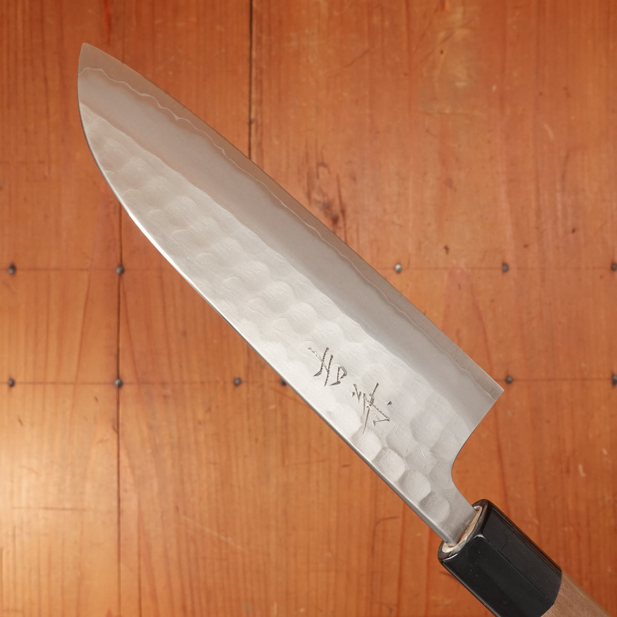 New Old Stock Yoshikane 165mm Santoku SKD Tsuchime D Ho/Horn Handle