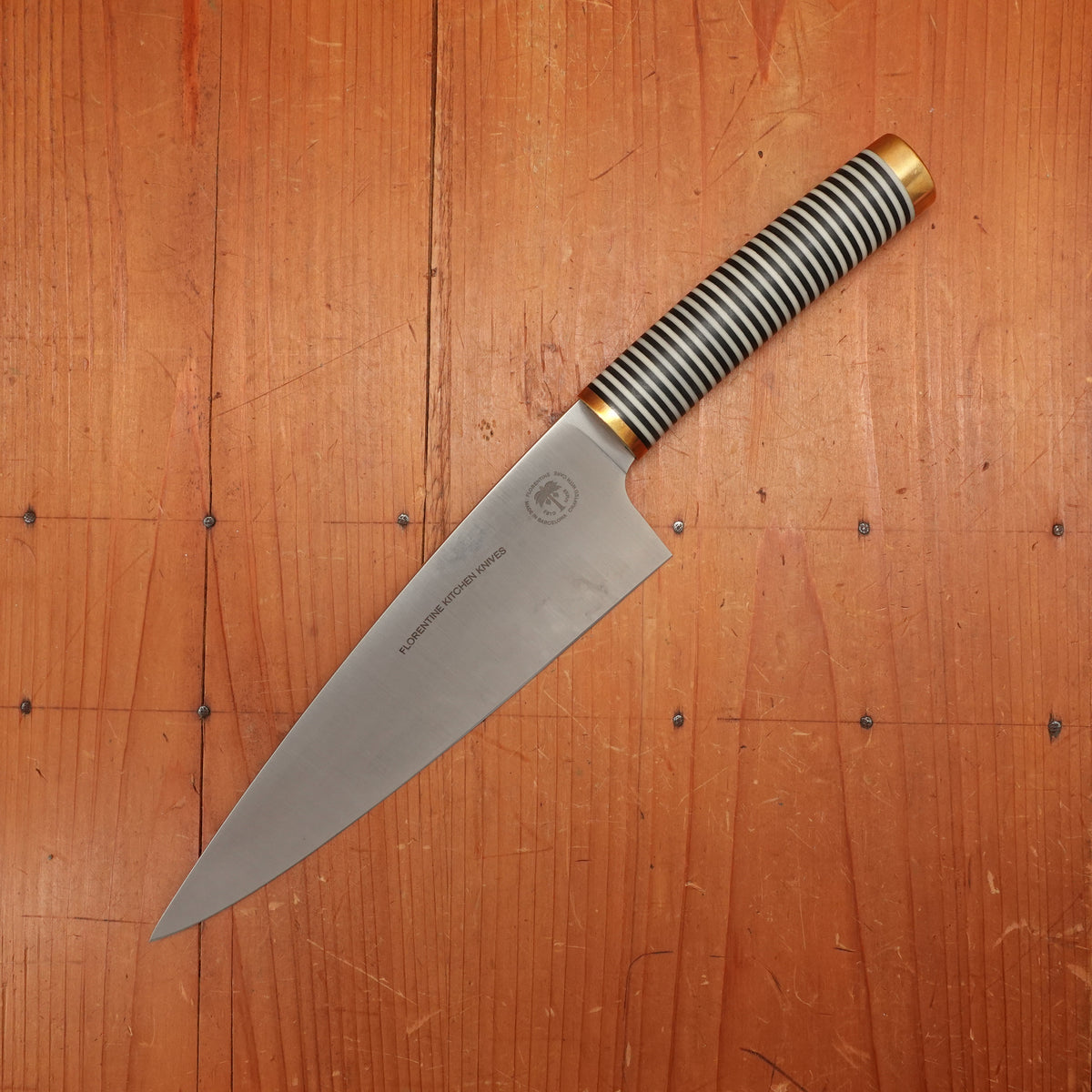 Trade In Florentine Four 205mm Chef Knife Stainless White & Black
