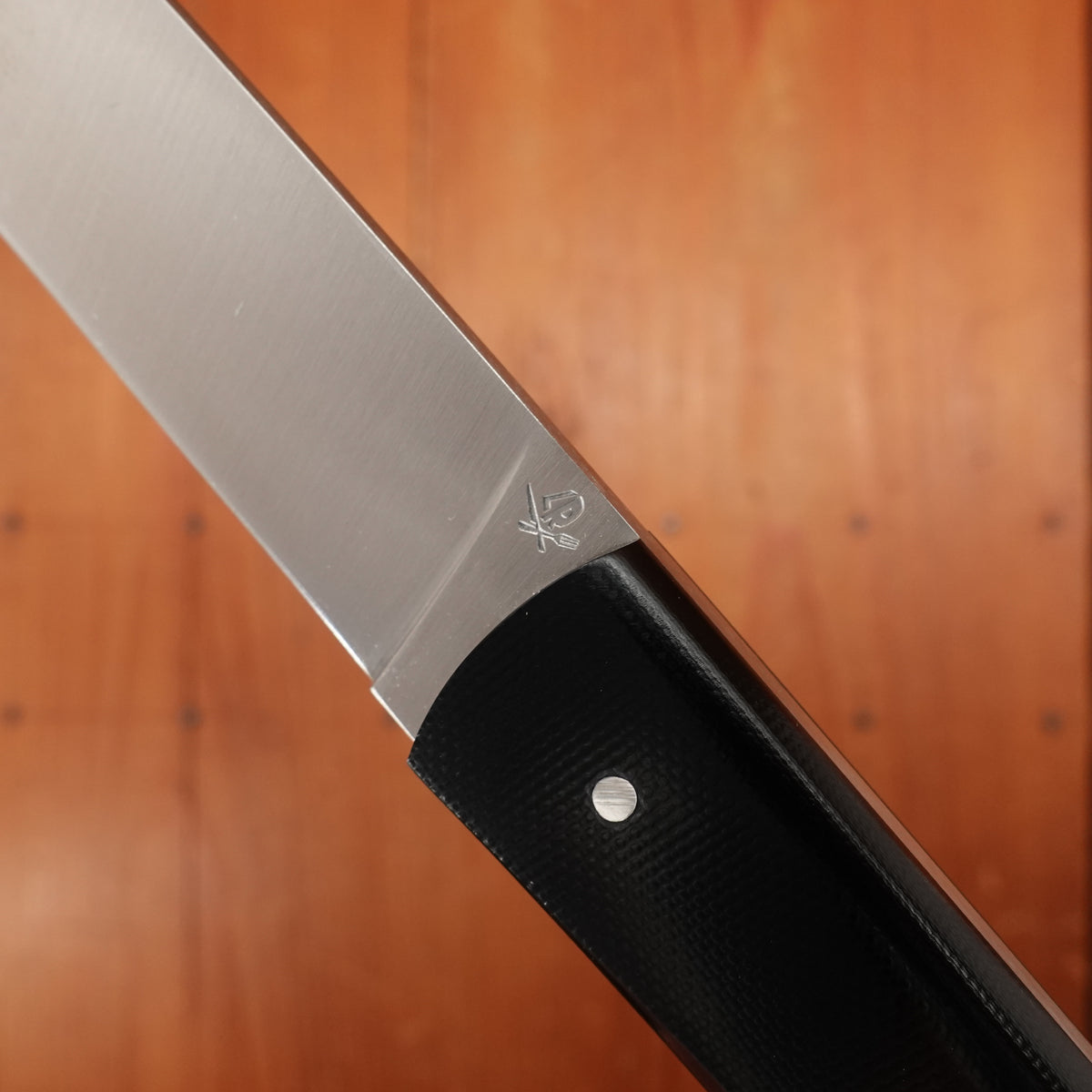 Roland Lannier Not Just a Pretty Face Steak Knife Stainless Black G10 Alternative