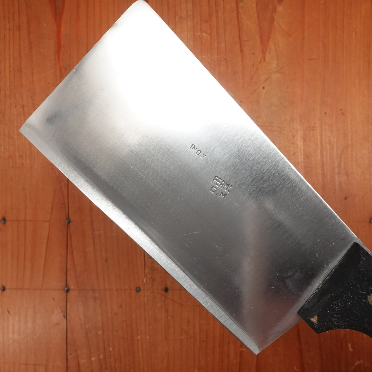 Fermo GM 160mm Cleaver Stainless & Beech - Italy 1960s 70s