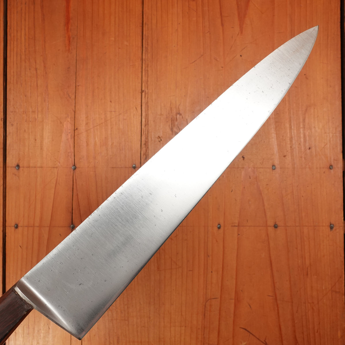 New Old Stock Columbia Cutlery Co 10.25" Chef Knife Carbon Steel USA 1930-50s