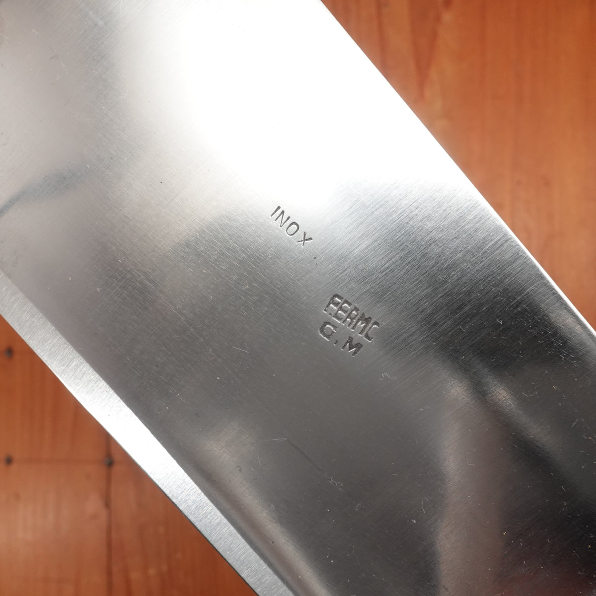 Fermo GM 160mm Cleaver Stainless & Beech - Italy 1960s 70s