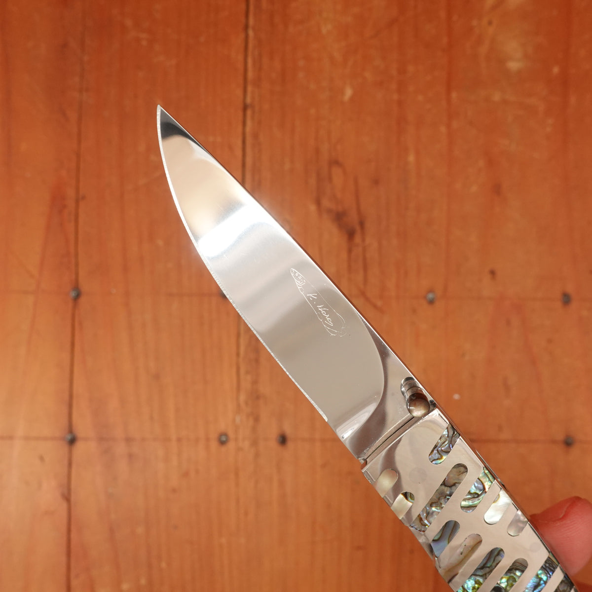 Koji Hara Yana 3" Abalone Liner Lock
