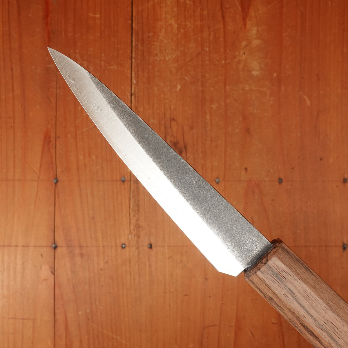 Bernal Cutlery x Konosuke GS+ 140mm Ko-Sabaki SLD Kurouchi Khii Laurel Handle with Leather Sheath
