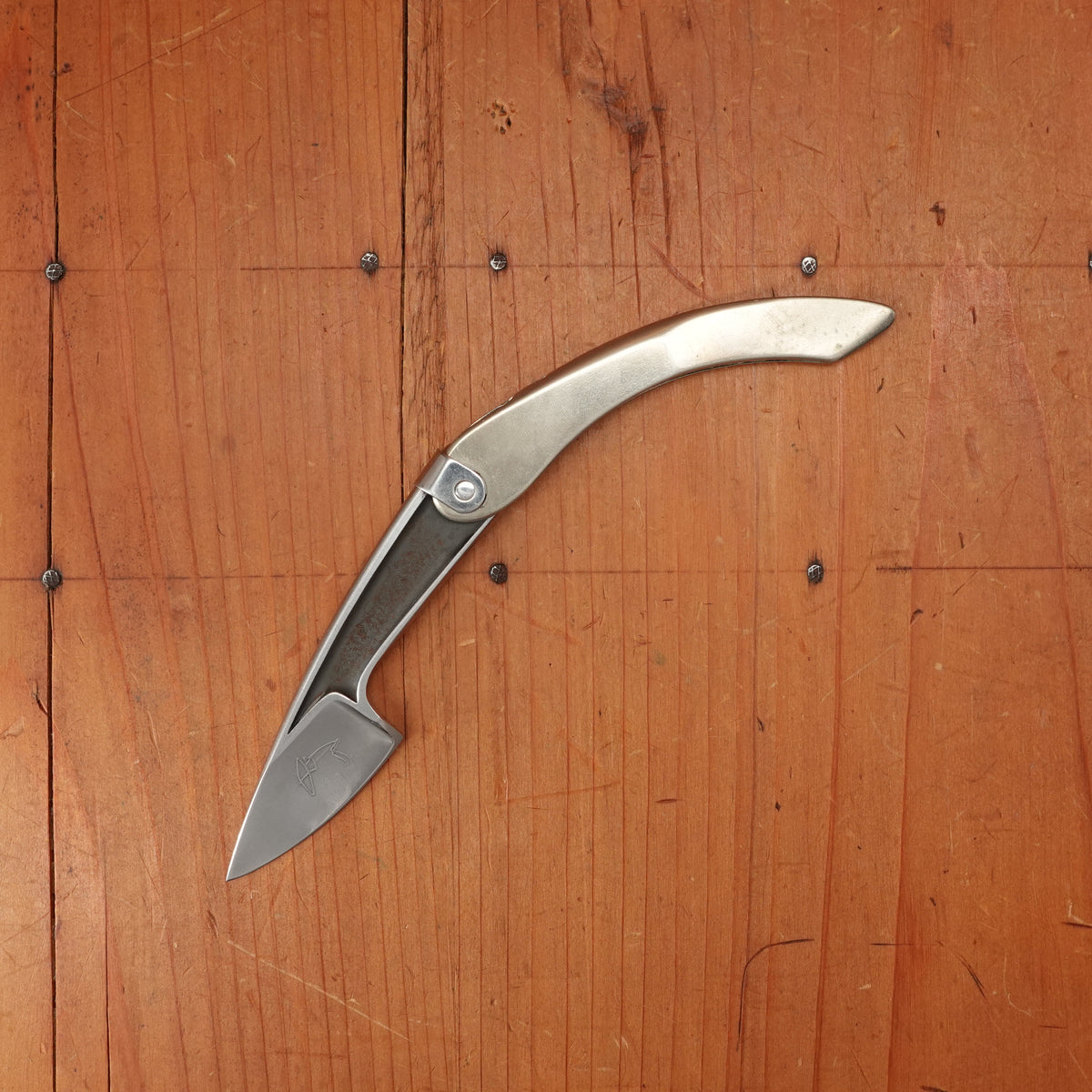 David Boye Bow Hunter Tweezerlock Folder Dendritic Cobalt Steel