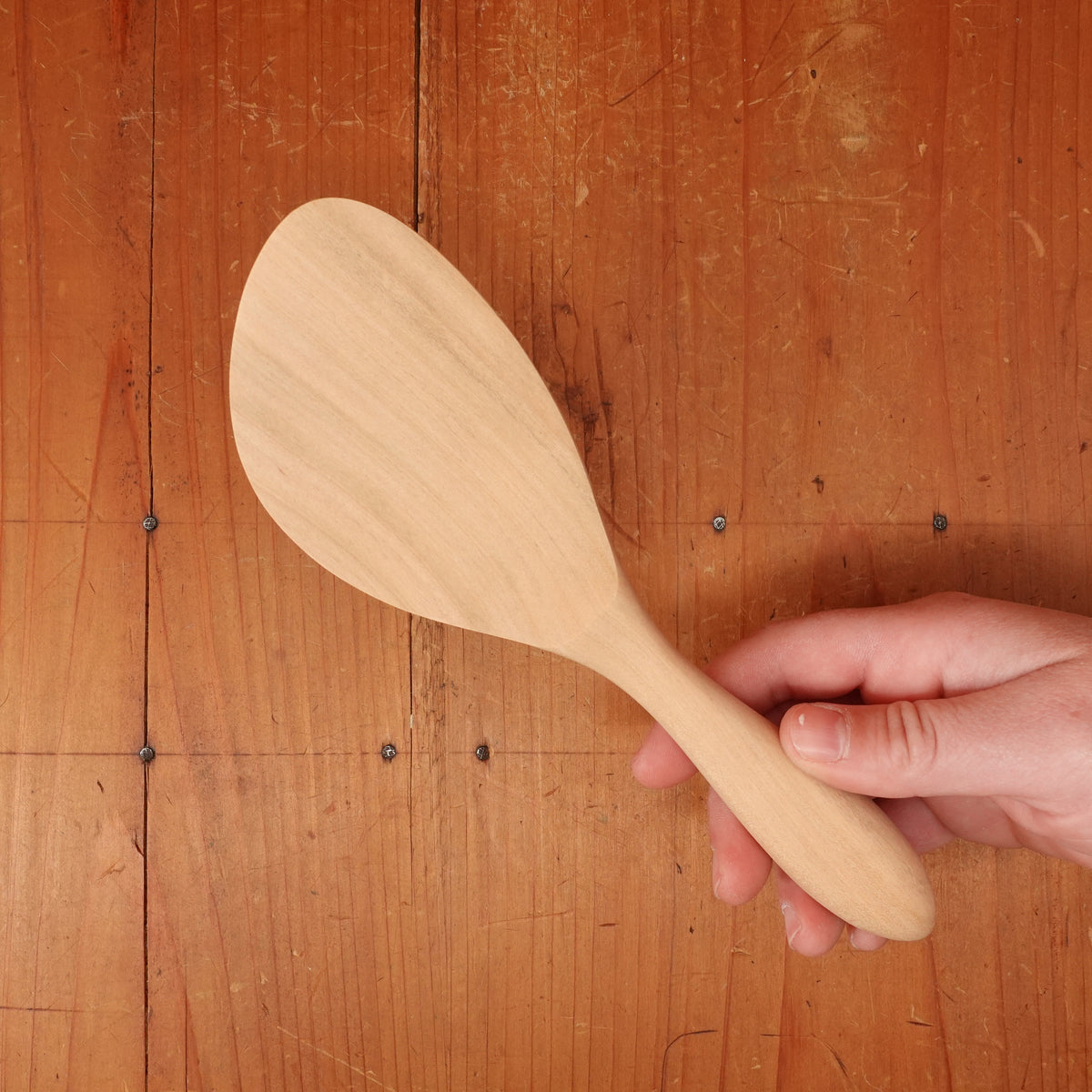 Miyajima Rice Paddle with Angled Shape and Rounded Handle