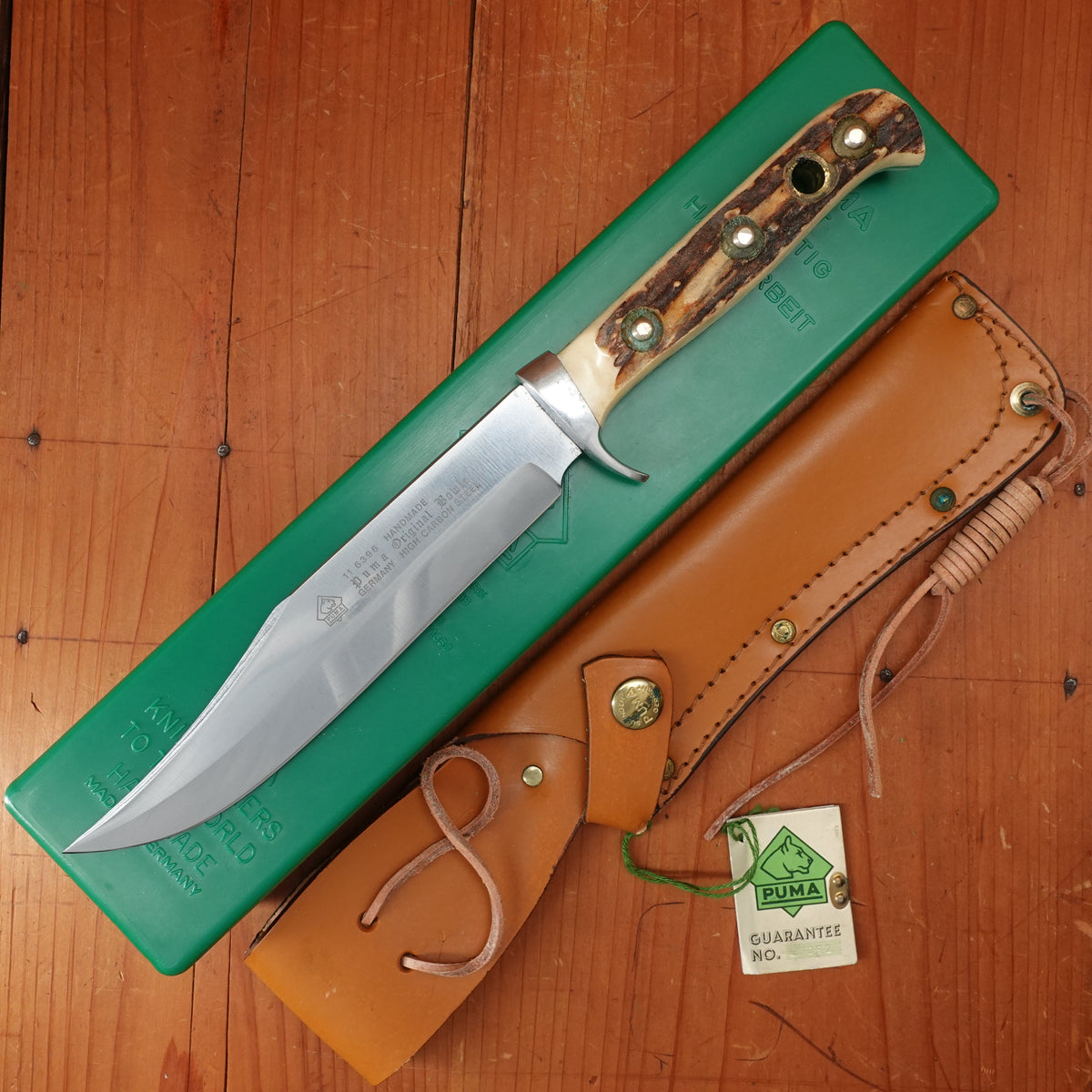 Puma Bowie 16/396 Hunting Knife with Leather Sheath
