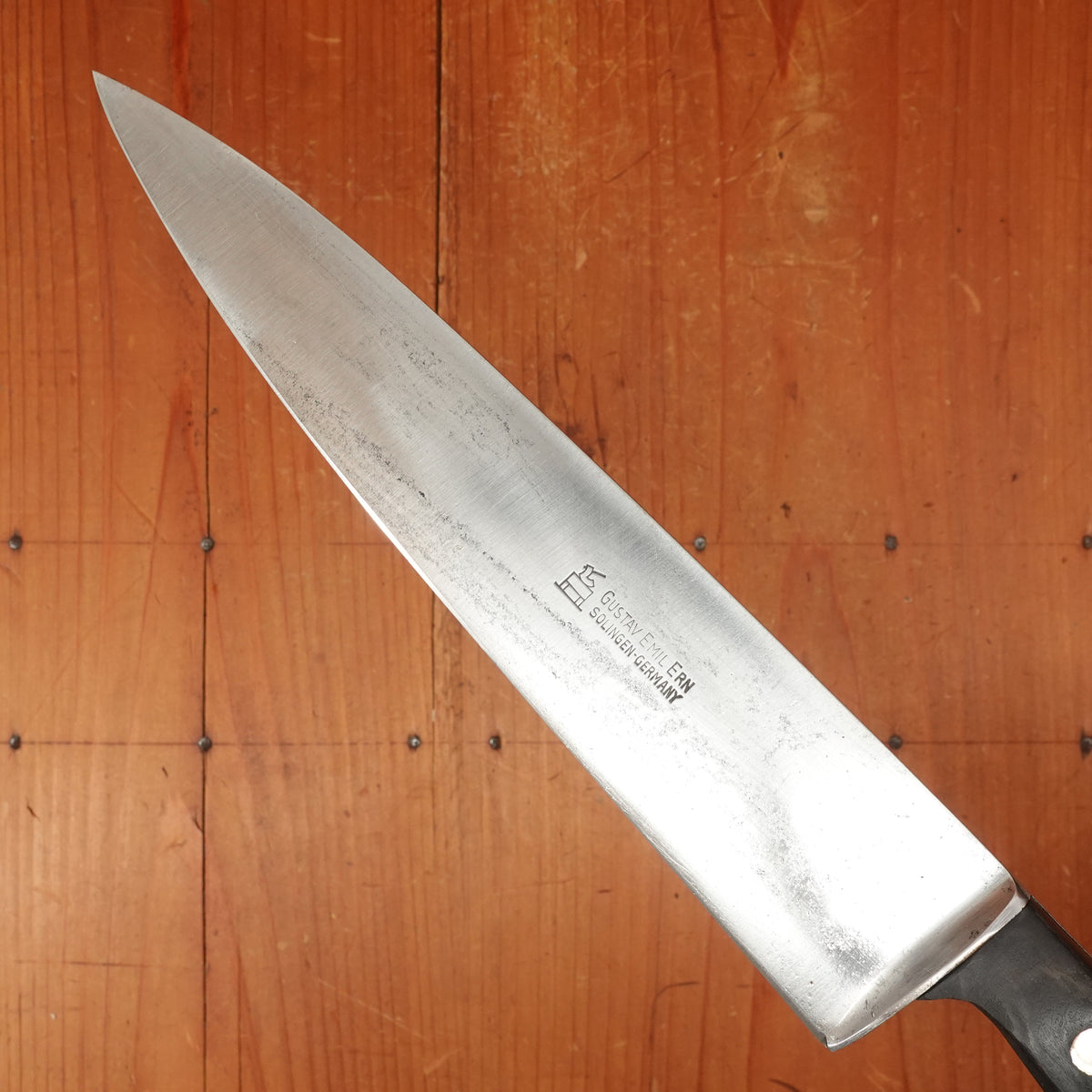 Gustav Emil Ern 8.5" Chef Hand Forged Carbon Steel Solingen, Germany 1960s- early 70s