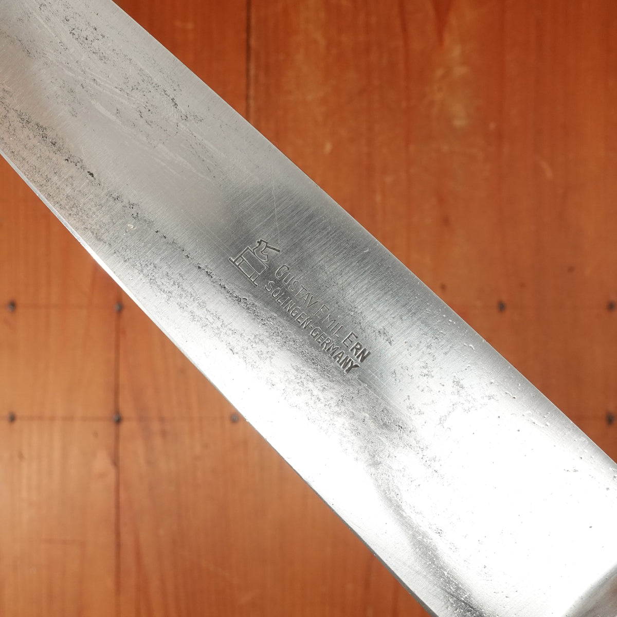 Gustav Emil Ern 8.5" Chef Hand Forged Carbon Steel Solingen, Germany 1960s- early 70s