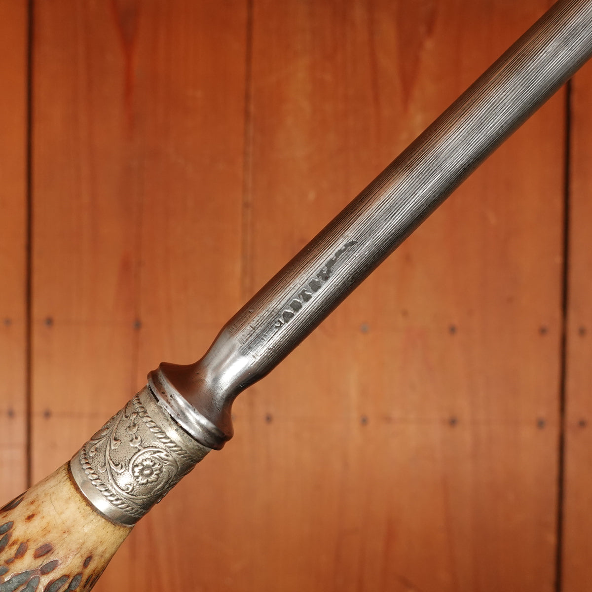 Kendal & Dent 3 Pc Carving Set Shear Steel Jigged Bone & Nickel M.I. Sheffield Approx 1890s-1920