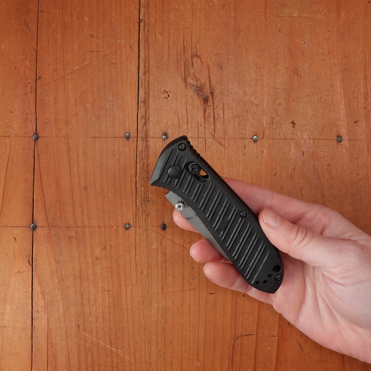 Benchmade 575-1 Mini Presidio II Drop Point CPM-S30V AXIS Lock Black Cf-Elite Handle