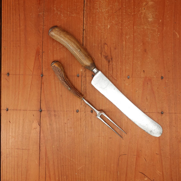 Thomas Mottram & Sons Table Knife Set Stag Shear Steel Sheffield 1839-1852