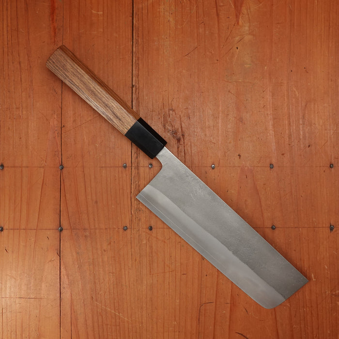 Yoshikane Hamono 165mm Nakiri SKD Nashiji Teak Handle
