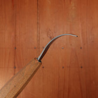 Wood Tools Left Handed Open Curve Spoon Knife with Handle