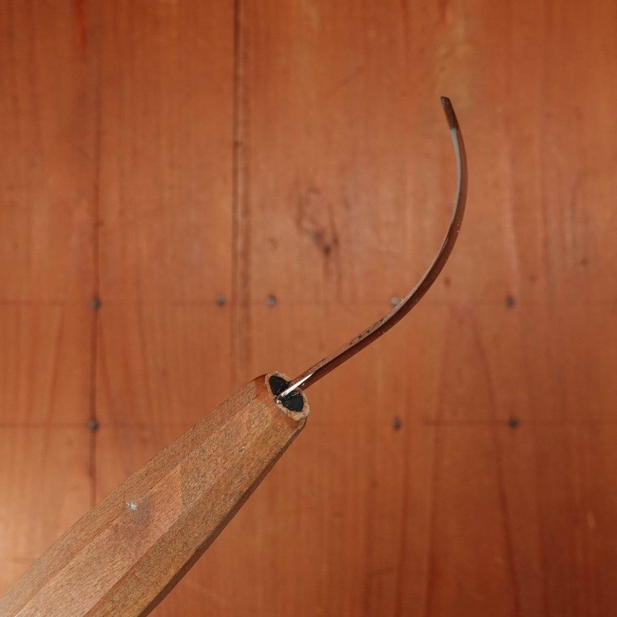 Wood Tools Left Handed Open Curve Spoon Knife with Handle