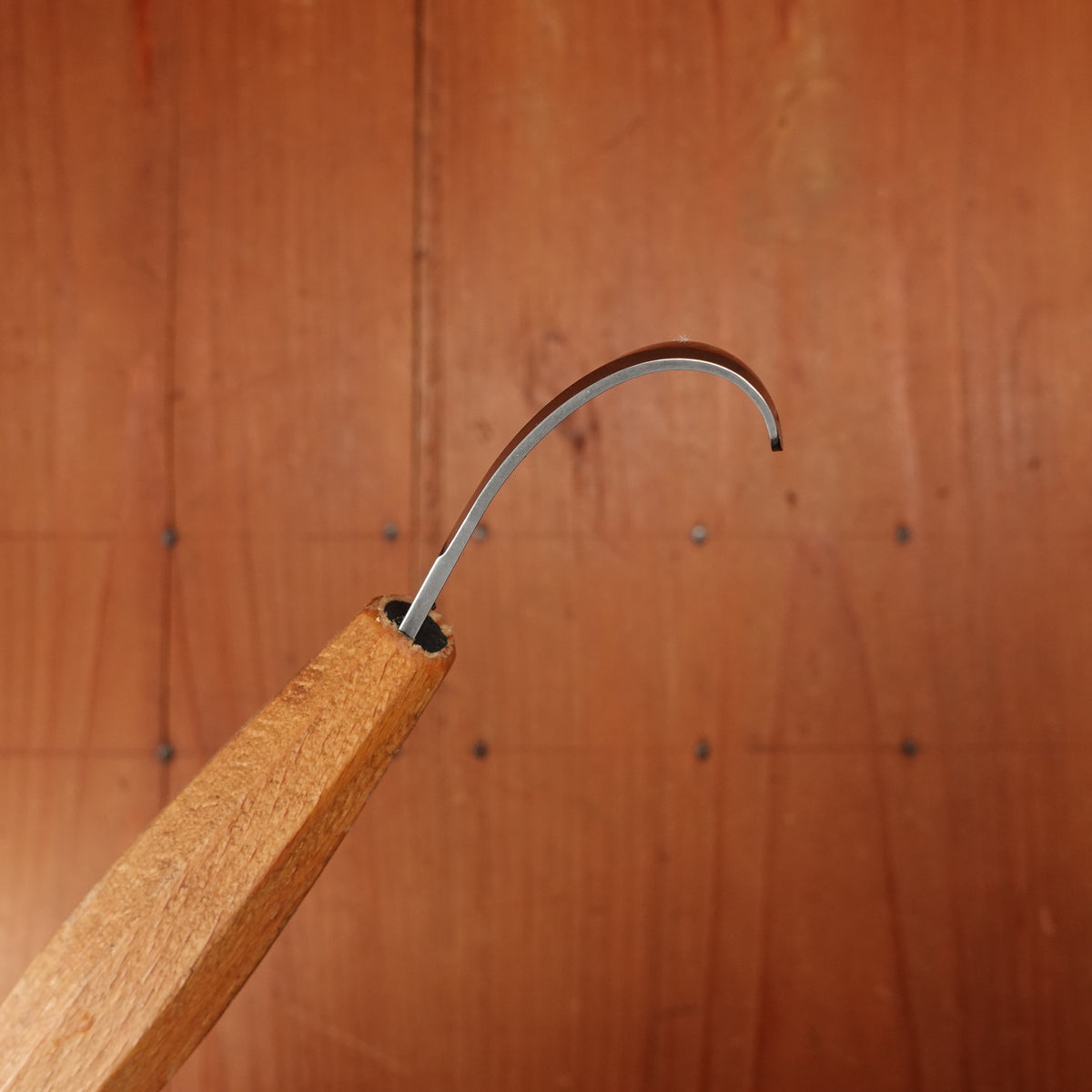 Wood Tools Left Handed Compound Curve Spoon Knife with Handle