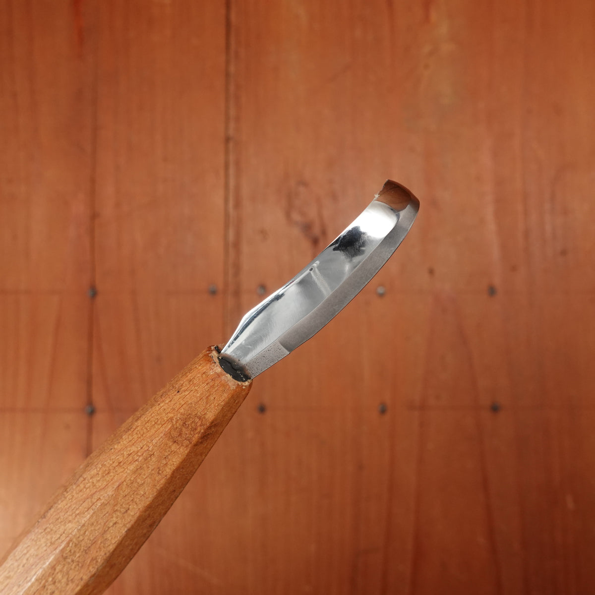 Wood Tools Left Handed Compound Curve Spoon Knife with Handle
