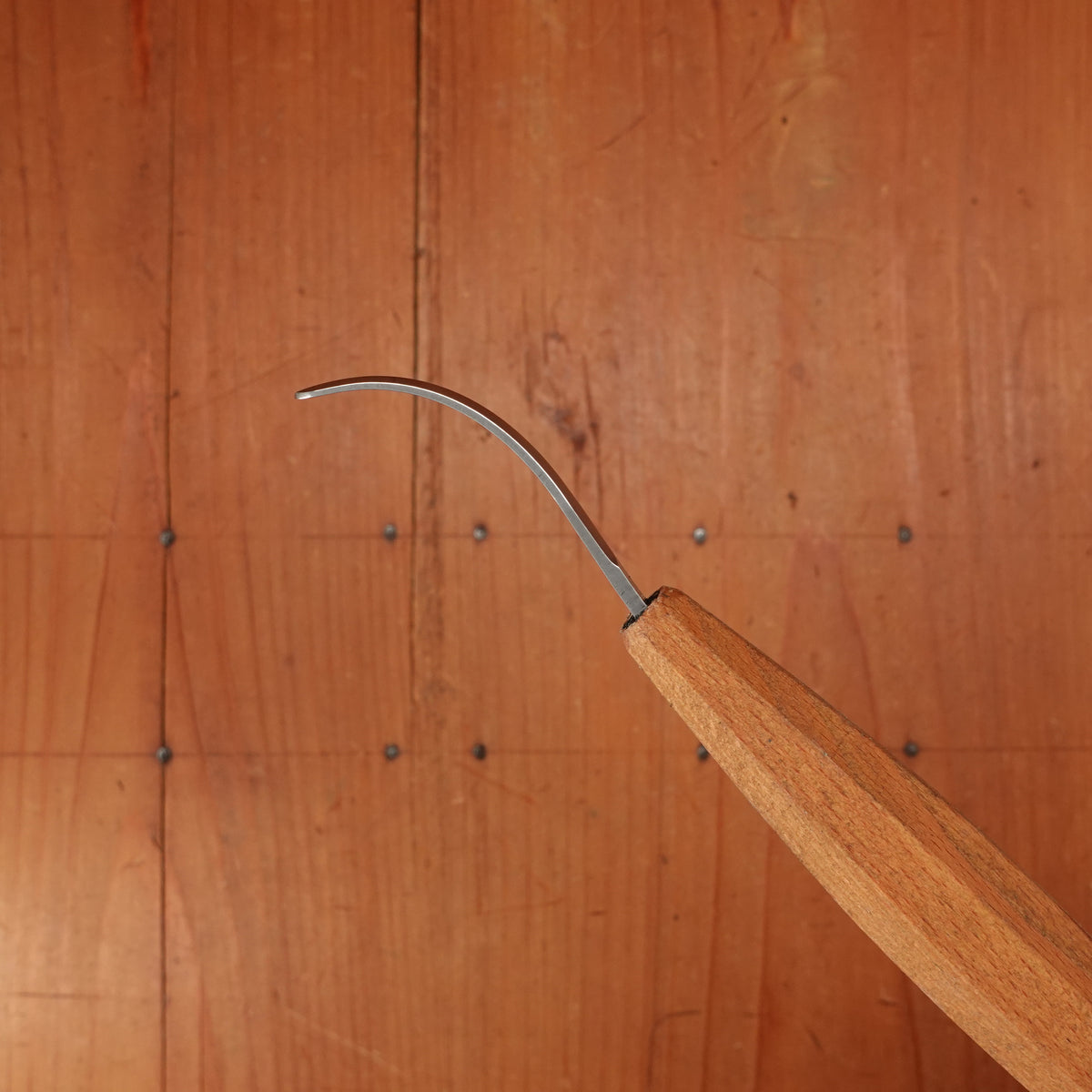Wood Tools Right Handed Open Curve Spoon Knife with Handle